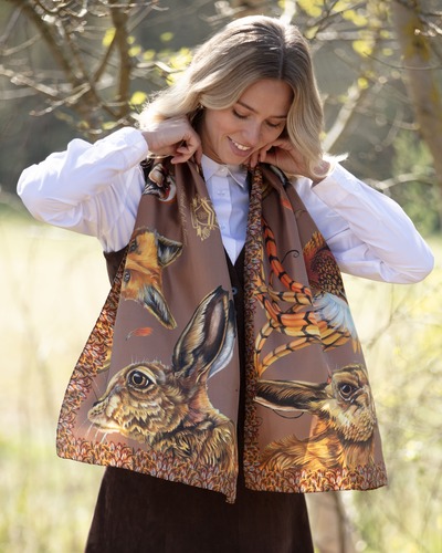 Echarpe Head of the Game mocha