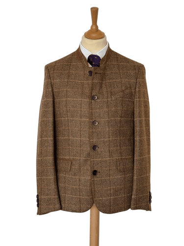 Veste autrichienne Moos tweed mittelgelb