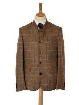 Moos mittelgelb tweed austrian jacket