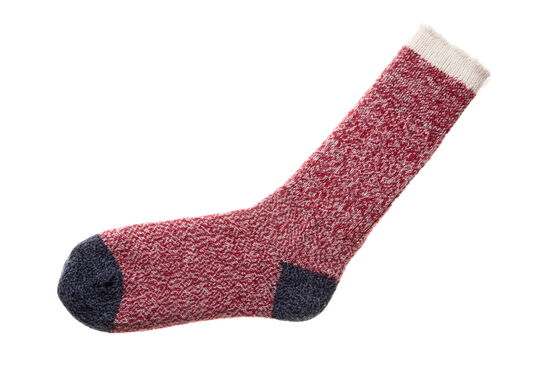 Chaussettes alpaga mélange rojo