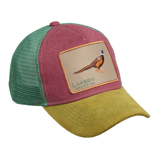 Pheasant badge trucker cap