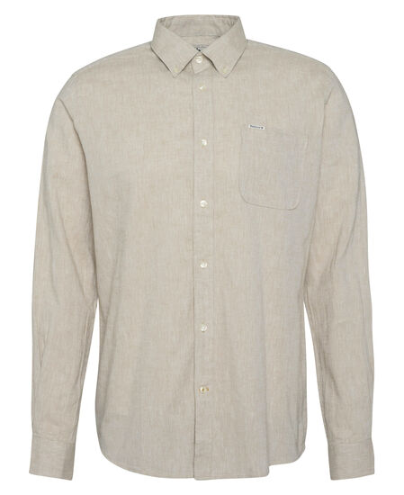 Chemise tailored lin coton Nelson stone
