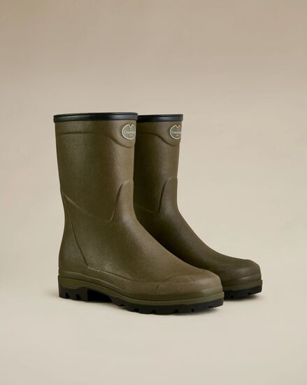Bottillons country cross homme néoprène vert chameau