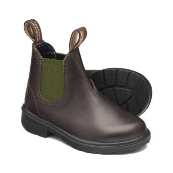 Boots Chelsea enfant espresso/olive