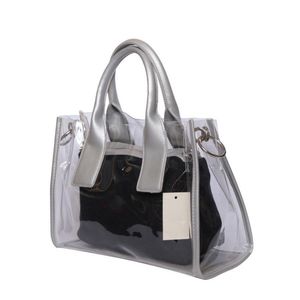 Grossiste de sac main transparent avec pochette Grossiste de sac main transparent avec pochette