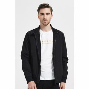 Blouson coupe-vent à zip sur l'avant et col officier pression