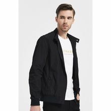 Blouson coupe-vent à zip sur l'avant et col officier pression