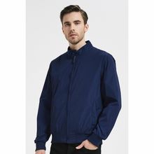 Blouson coupe-vent à zip sur l'avant et col officier pression