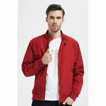 Blouson coupe-vent à zip sur l'avant et col officier pression
