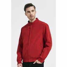 Blouson coupe-vent à zip sur l'avant et col officier pression