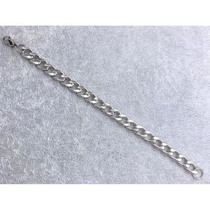 Bracelet homme acier chaîne gourmette longueur 21 cm - largeur 9,40 mm