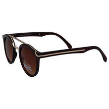 Lunettes de soleil de forme ronde avec des verres teintés