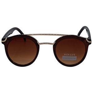 Lunettes de soleil de forme ronde avec des verres teintés