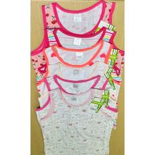 Débardeur pour fille en coton stretch au motif mélangé