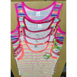 Débardeur en coton avec mélange de différents motifs