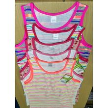 Débardeur en coton avec mélange de différents motifs