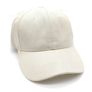 Casquette unie avec sangle serrage à l'arrière en velcro