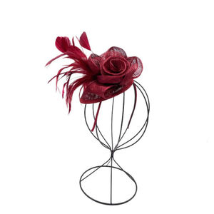 Serre-tête de cérémonie à fleur ornement de plumes coloris MIX