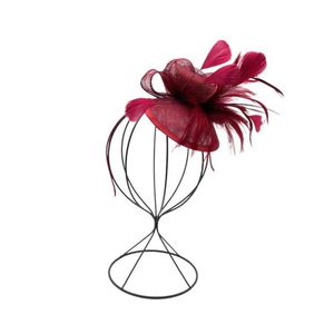 Serre-tête de cérémonie à fleur ornement de plumes coloris MIX