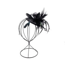 Serre-tête de cérémonie à fleur ornement de plumes coloris MIX