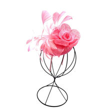 Serre-tête de cérémonie à fleur ornement de plumes coloris MIX