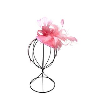 Serre-tête de cérémonie à fleur ornement de plumes coloris MIX