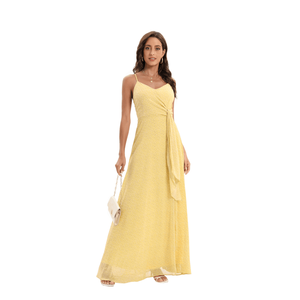 Robe longue à fente avec un magnifique imprimé floral