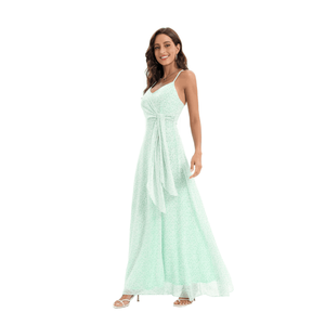 Robe longue à fente avec un magnifique imprimé floral