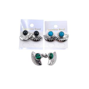 Boucles d'oreilles légères puces en acier inoxydable