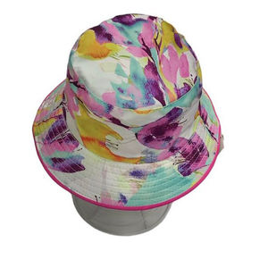 Chapeau bob 100% Coton avec motif aquarelle en 6 coloris