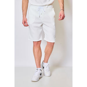 Ensemble sportswear : t-shirt à col rond + short élastiqué