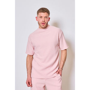 Ensemble sportswear : t-shirt à col rond + short élastiqué