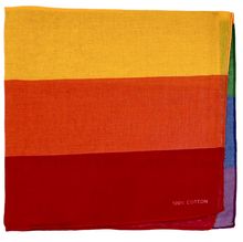 Bandana carré à motif avec des rayures arc-en-ciel