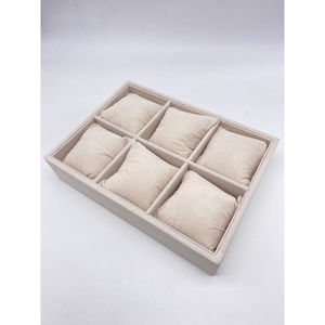 Présentoir avec 6 coussins pour montres et bracelets