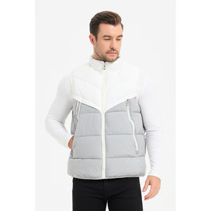 Doudoune de mi-saison sans manches style matelassé