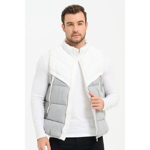 Doudoune de mi-saison sans manches style matelassé