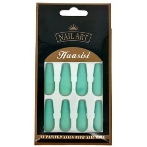 Faux ongles de couleur unie à finition mate