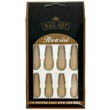 Faux ongles de couleur unie à finition mate