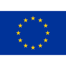 Petit drapeaux pays avec bâton fait en tissu de polyester 30x45 cm