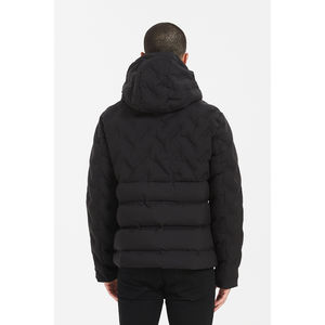 Doudoune zippée matelassée avec motifs différents