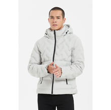 Doudoune zippée matelassée avec motifs différents