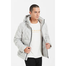 Doudoune zippée matelassée avec motifs différents