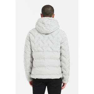 Doudoune zippée matelassée avec motifs différents