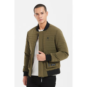 Bomber d'hiver design matelassé avec 4 poches