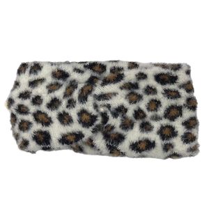 Bandeau d'hiver en fausse fourrure à motif de léopard - 12 pièces