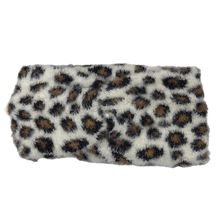 Bandeau d'hiver en fausse fourrure à motif de léopard - 12 pièces