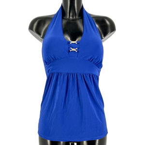 Top sans manches à dos nus avec orné de bijoux strass