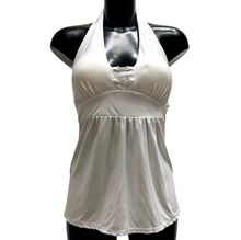 Top sans manches à dos nus avec orné de bijoux strass