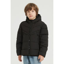 Doudoune bouffante avec capuche à 2 poches verticales très larges