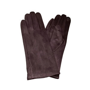 Gants index tactile à effet suédine coloris MIX